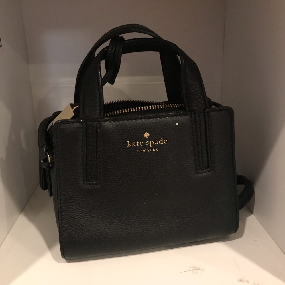 Black Kate Spade mini crossbody bag
